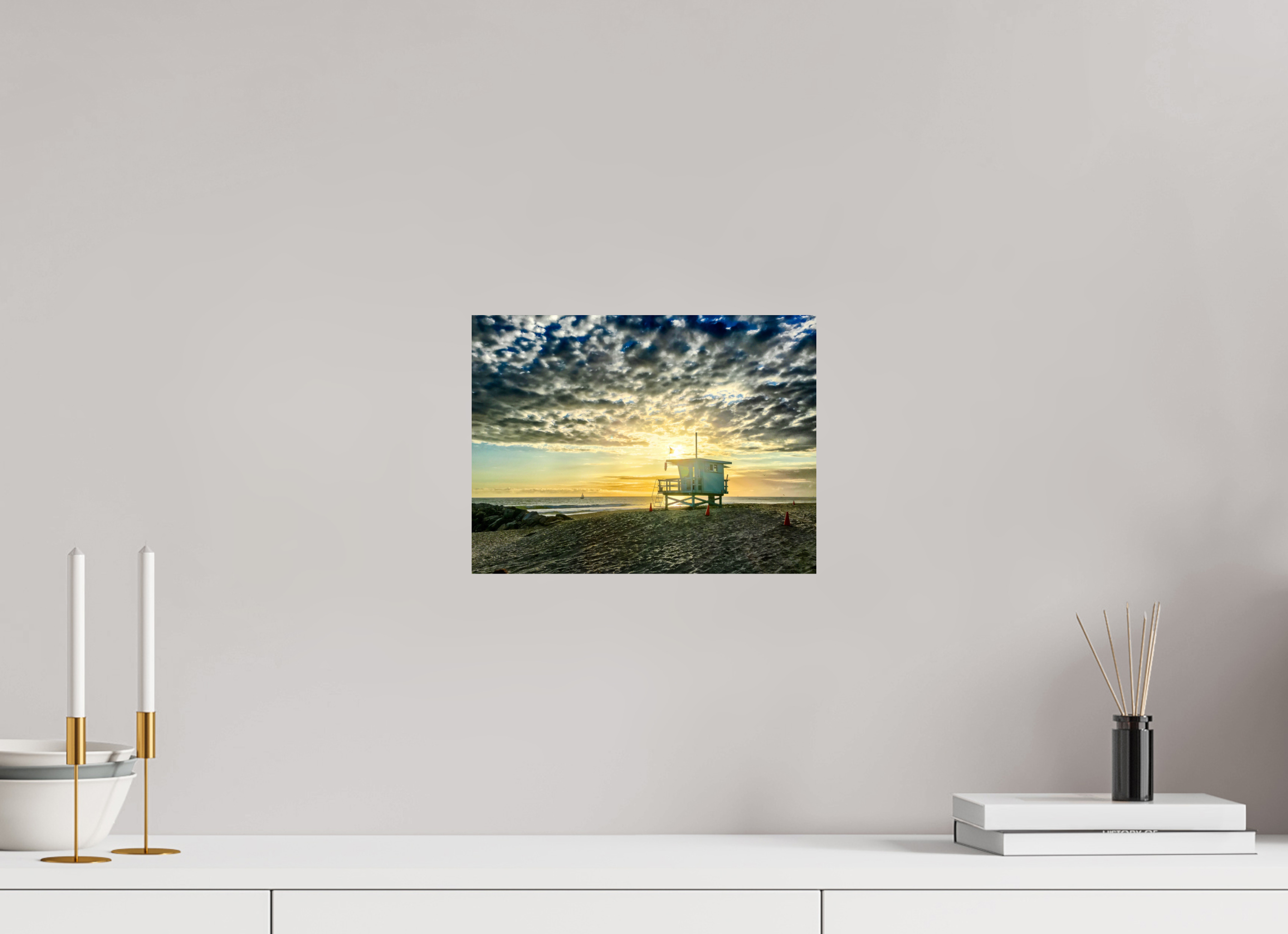 12 x 9″, Metallic Photo Print On Fuji Crystal Pearl Lifeguard Tower 23