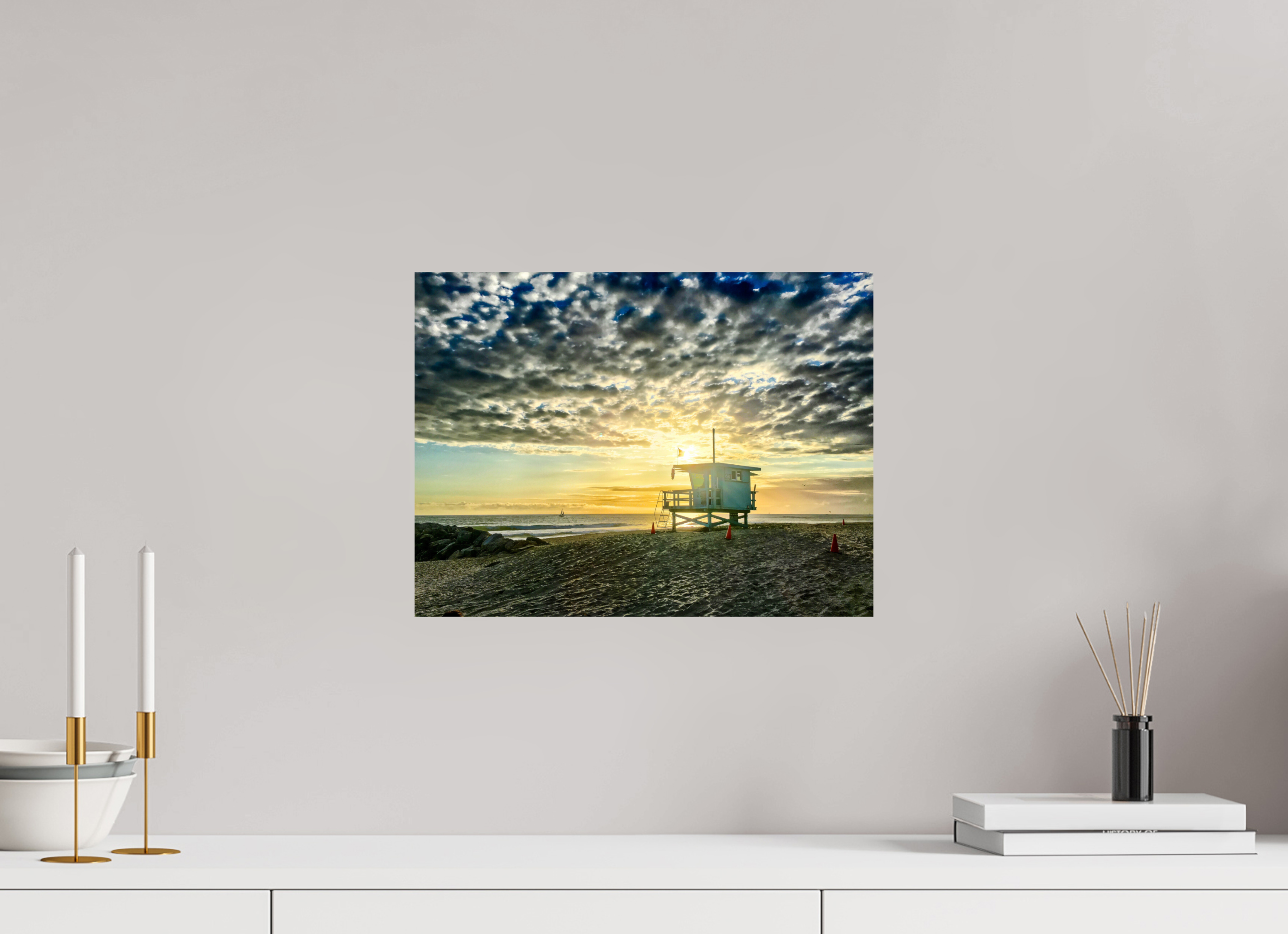 16 x 12″, Metallic Photo Print On Fuji Crystal Pearl Lifeguard Tower 23