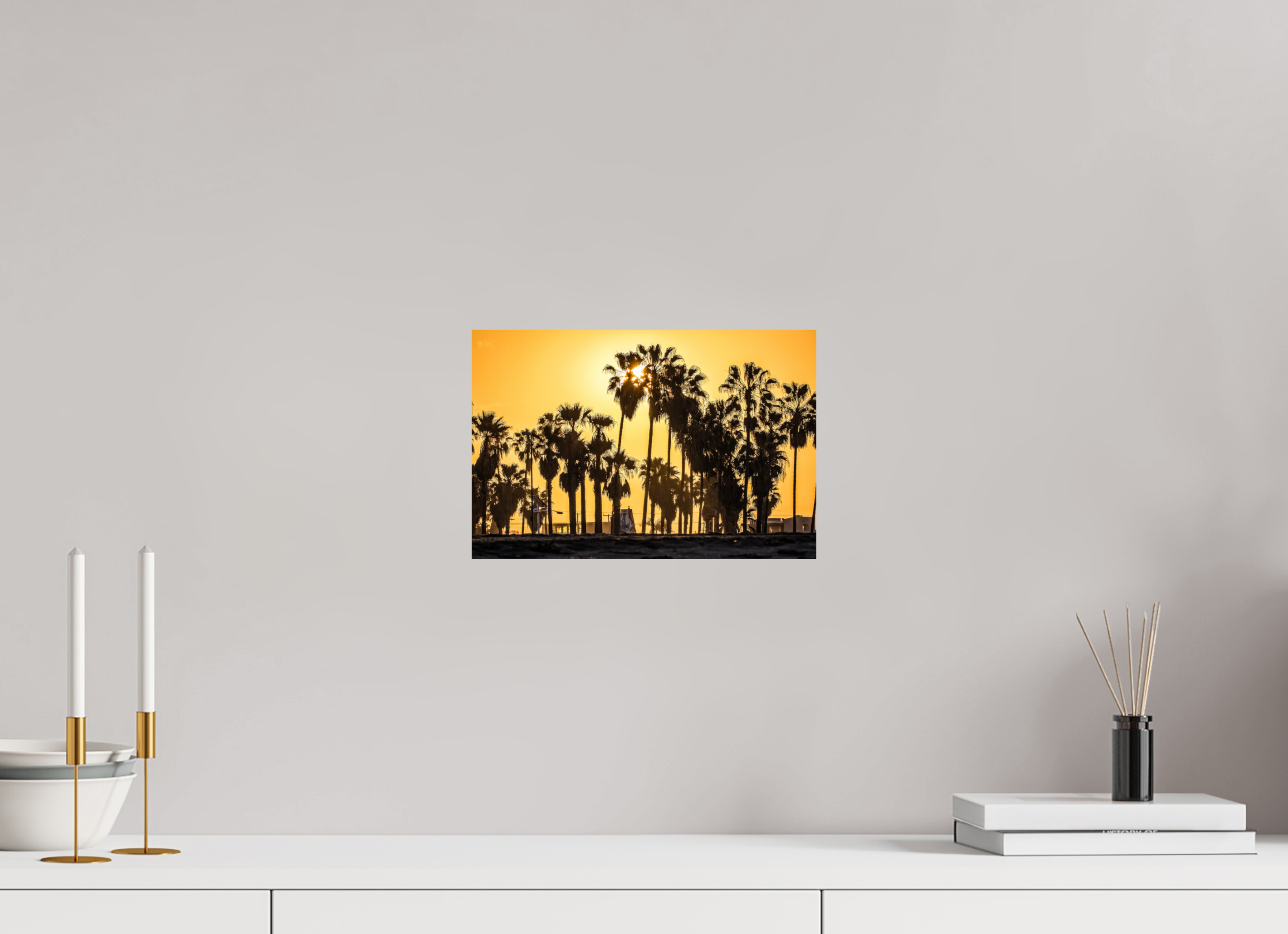 12 x 8″, Metallic Photo Print On Fuji Crystal Pearl Yellow Sunset in Venice