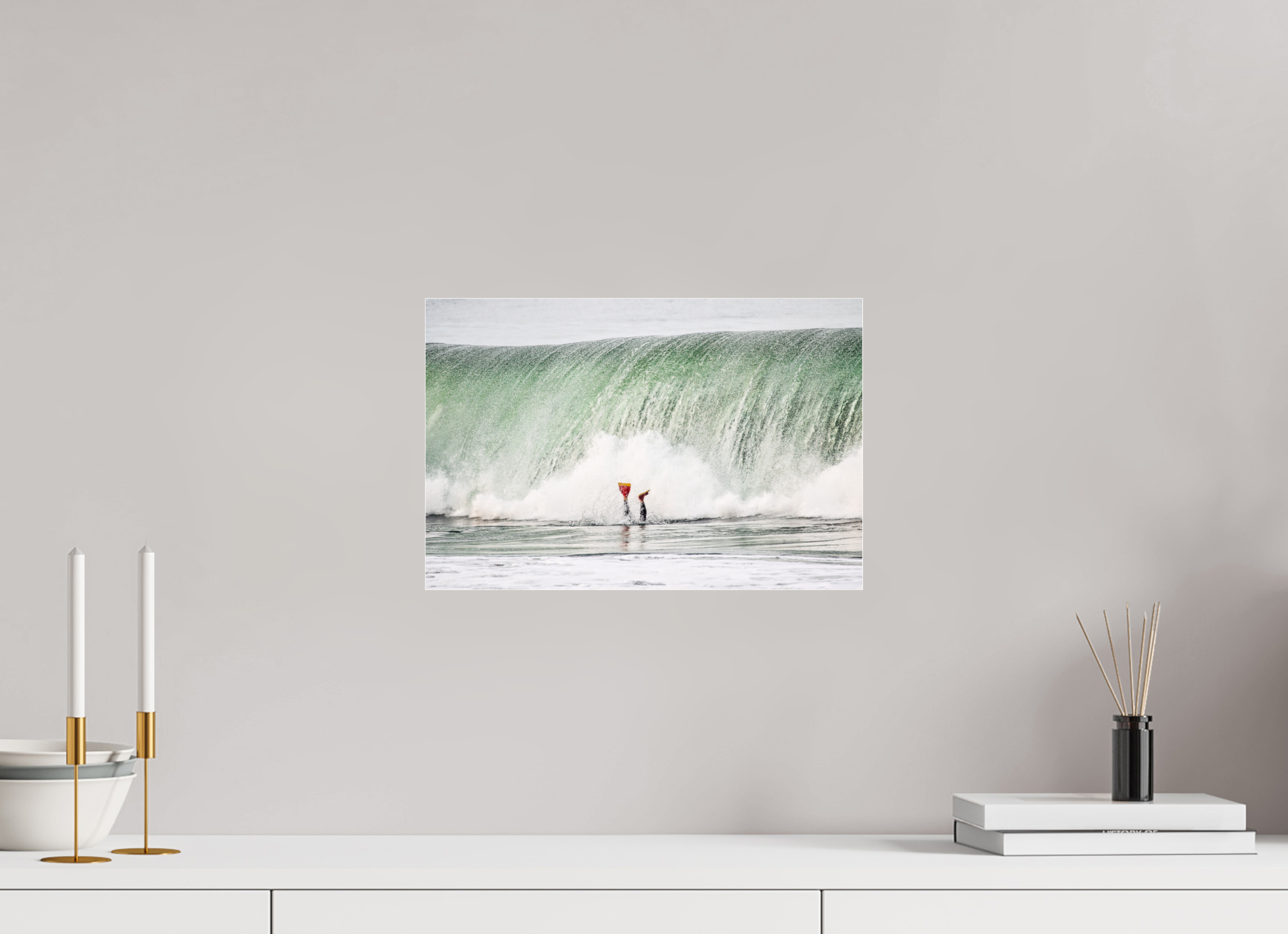 15 x 10″, Photo Print Under Acrylic Glass Fins UP!