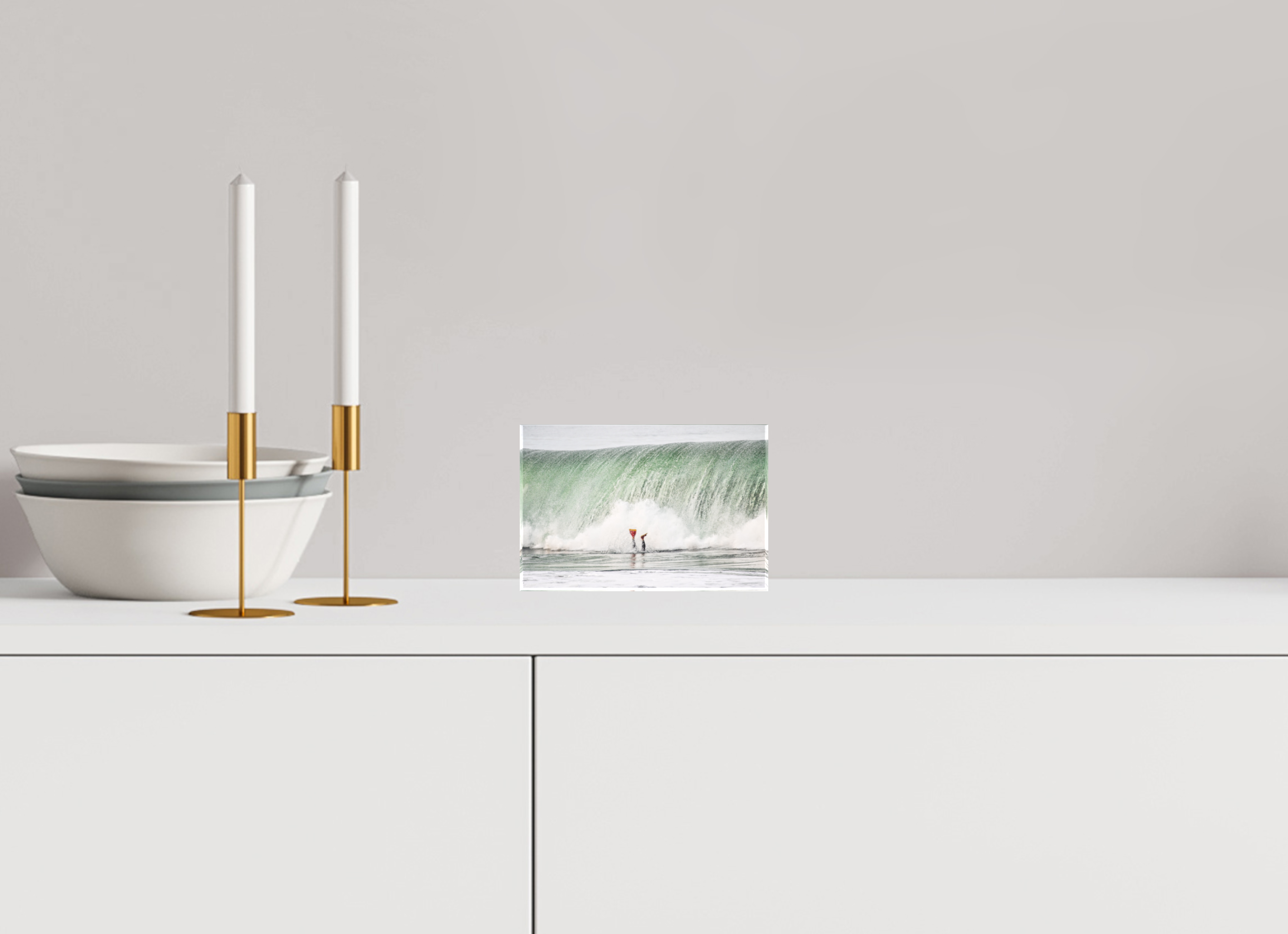 6 x 4″, Acrylic Block Fins UP Acrylic Block