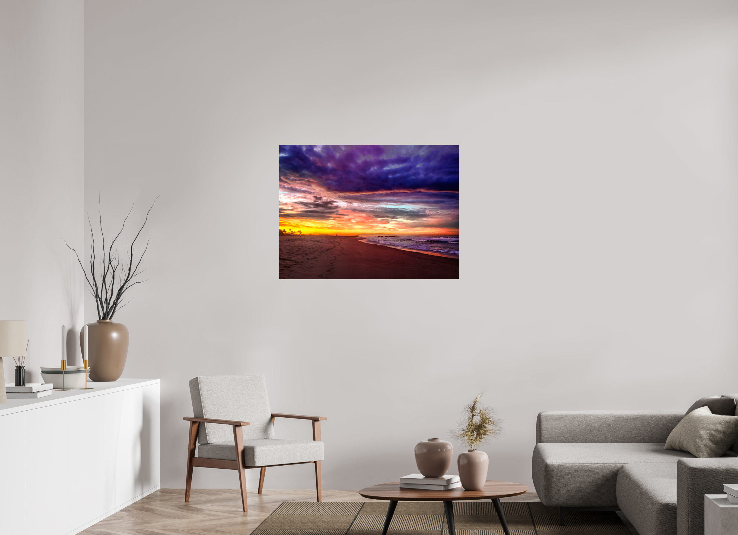 40 x 30″, Metallic Photo Print On Fuji Crystal Pearl Purple Morning Sunrise