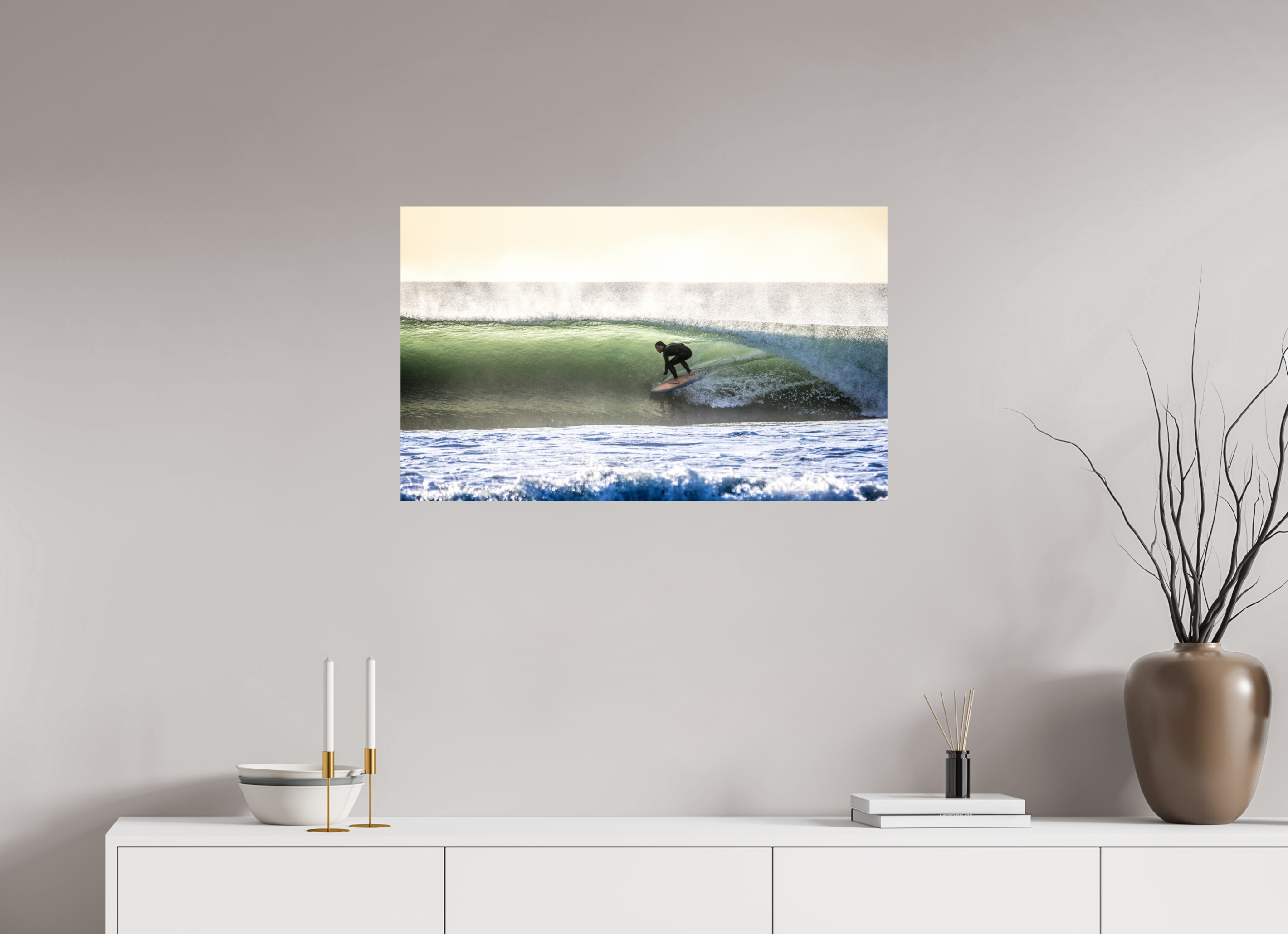 33 x 20″, Metallic Photo Print On Fuji Crystal Pearl Hollow Offshore Right