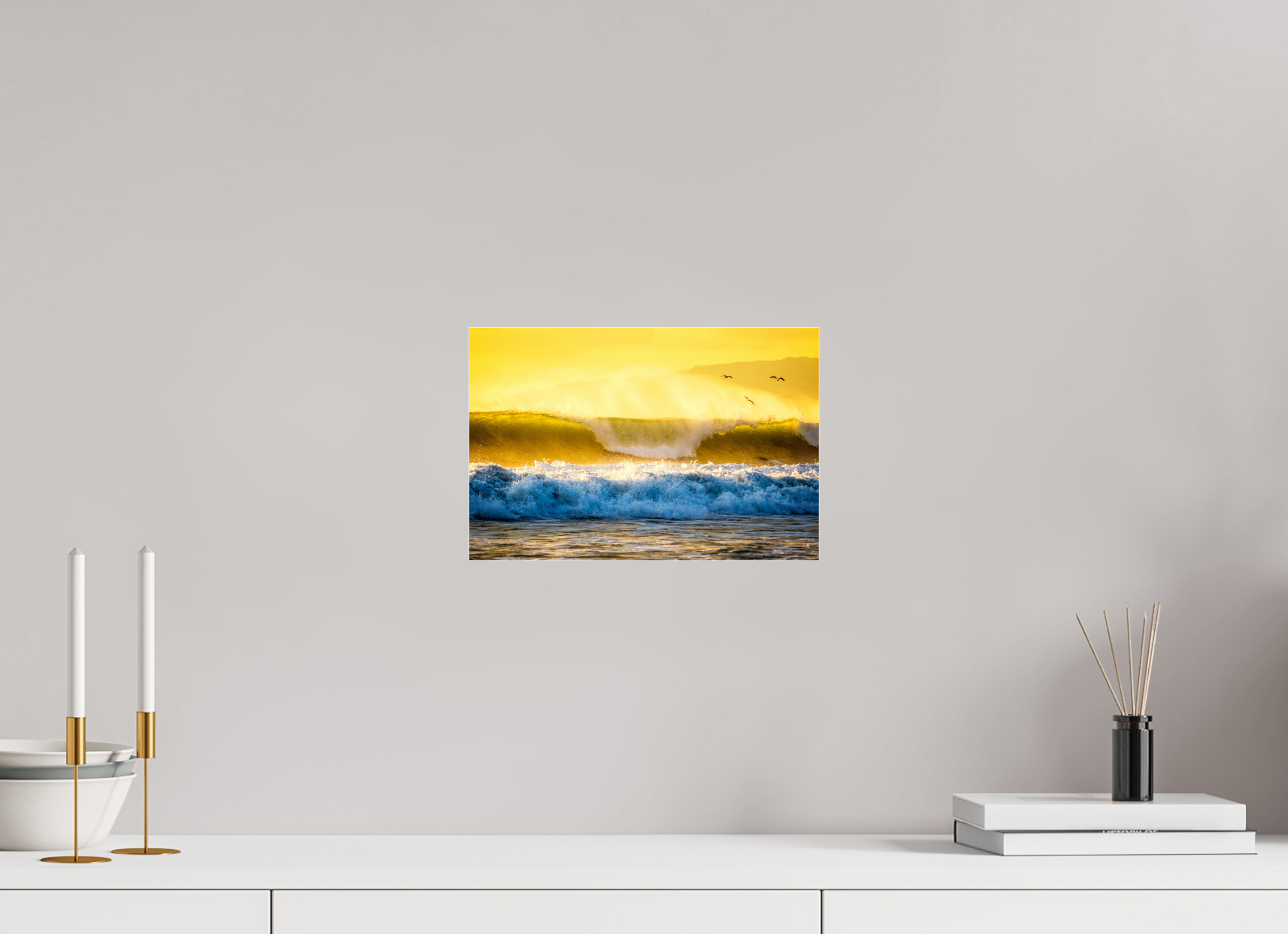 12 x 8″, Photo Print Under Acrylic Glass Golden Storm Venice