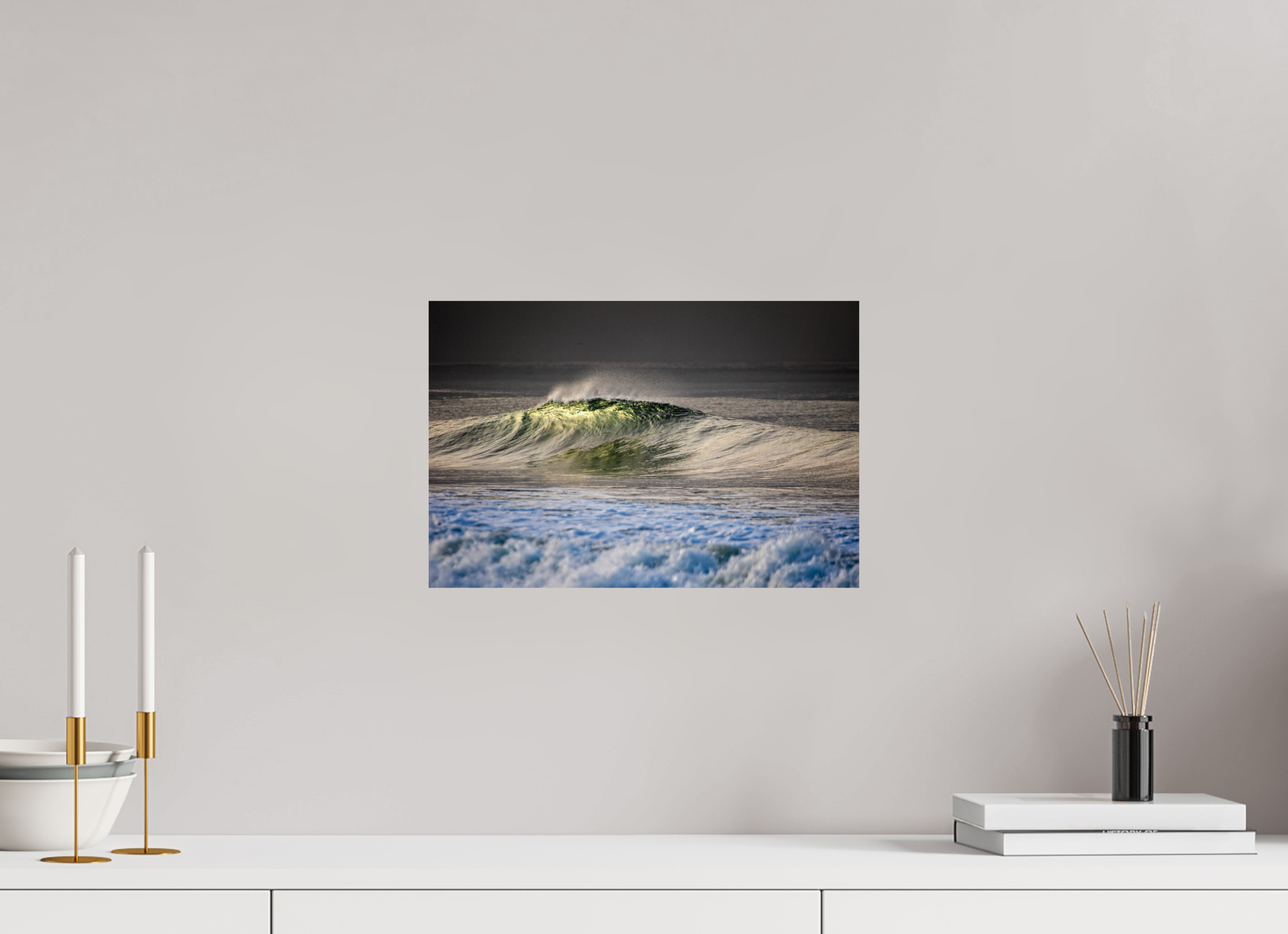 15 x 10″, Metallic Photo Print On Fuji Crystal Pearl Silver Wave -Venice Beach-