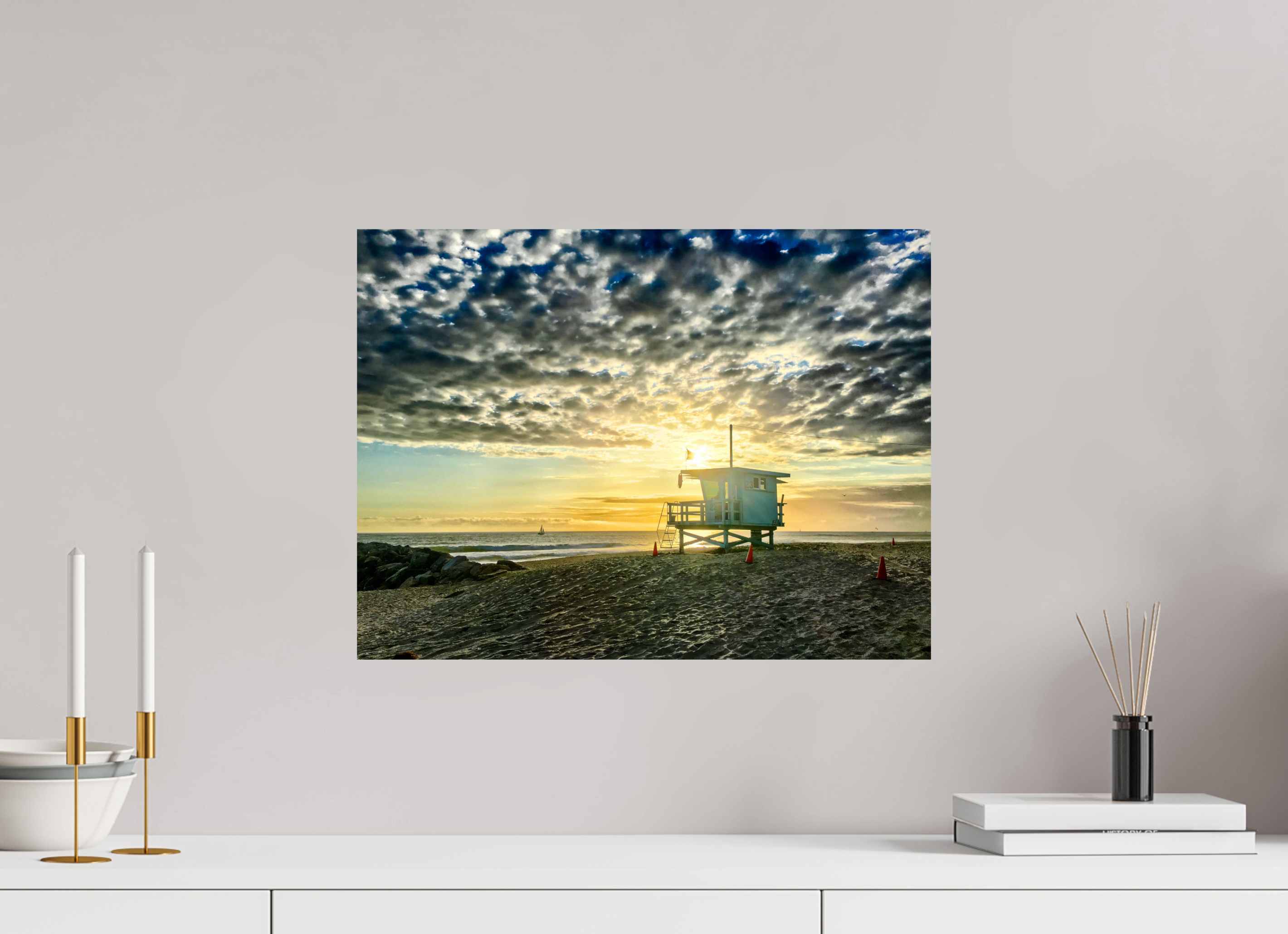 20 x 15″, Metallic Photo Print On Fuji Crystal Pearl Lifeguard Tower 23