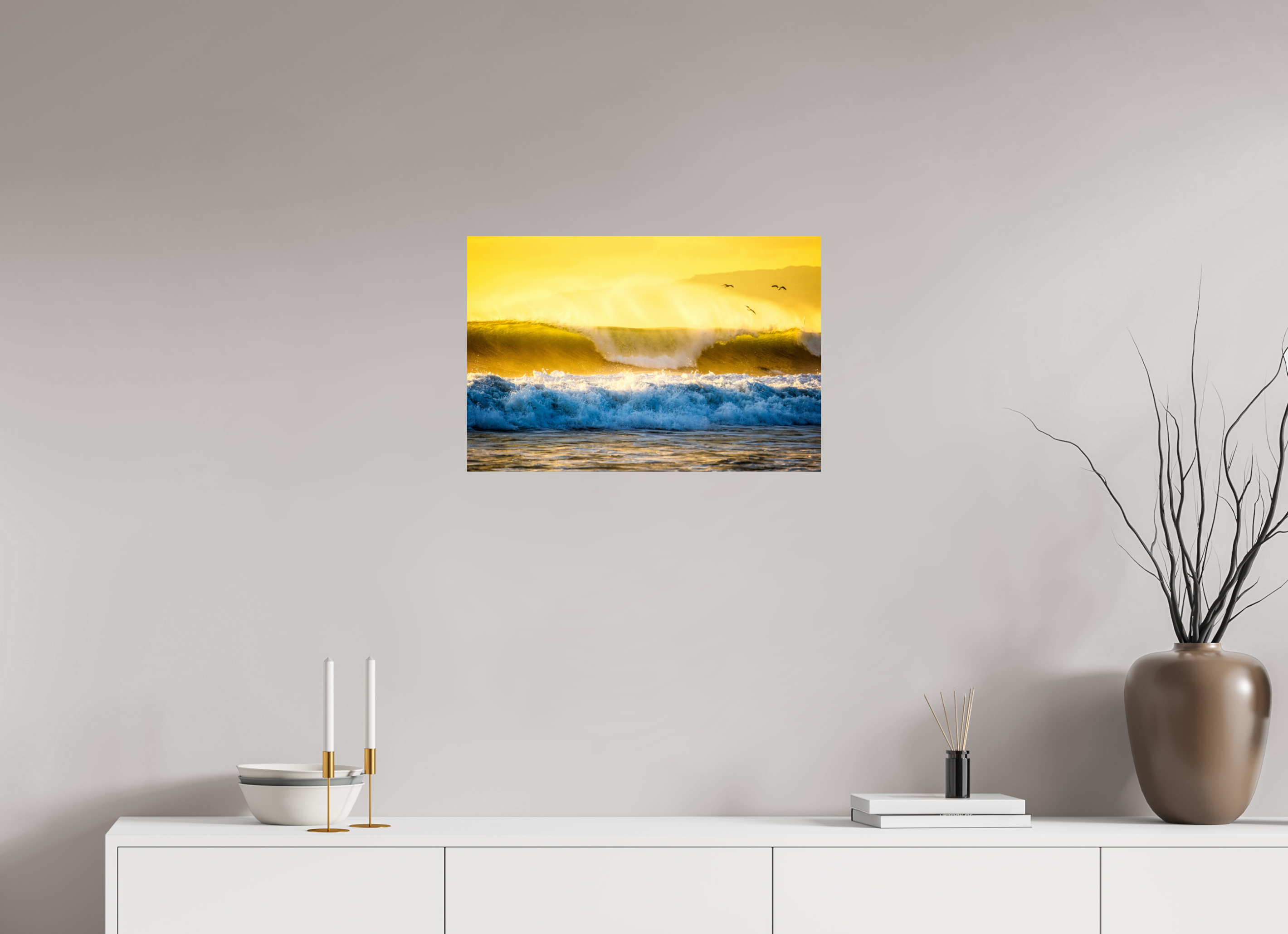 24 x 16″, Metallic Photo Print On Fuji Crystal Pearl Golden Storm Venice