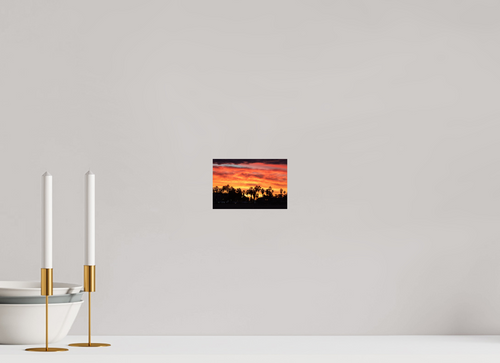 6 x 4″, Metallic Photo Print On Fuji Crystal Pearl Downtown Venice Sunset