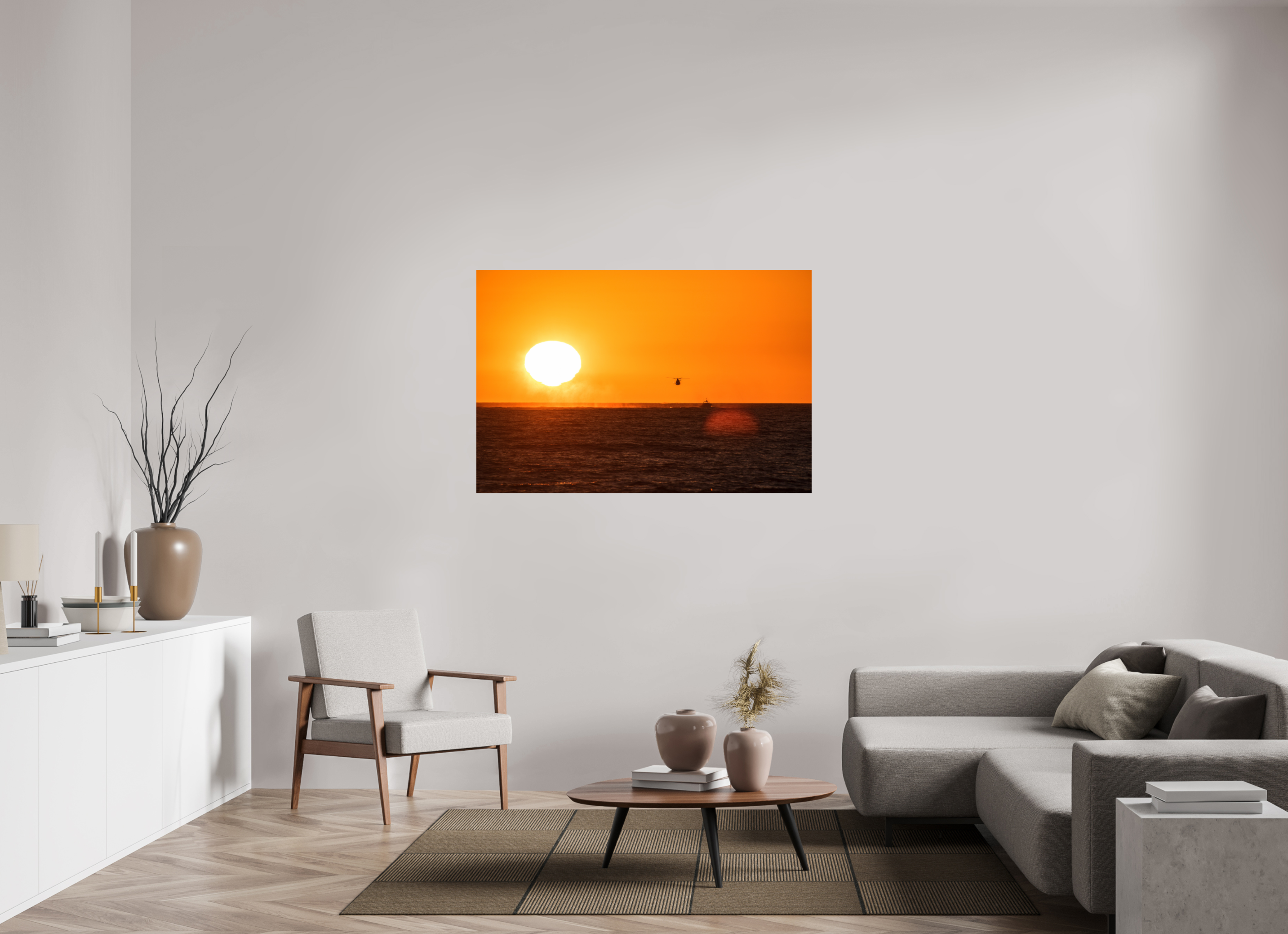 54 x 36″, Metallic Photo Print On Fuji Crystal Pearl Sunset Rescue
