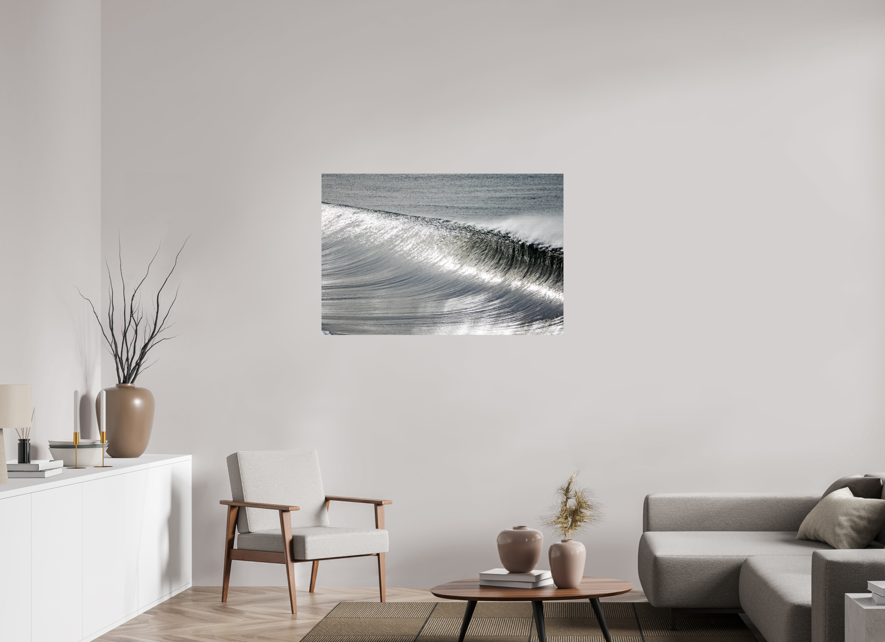 45 x 30″, Metallic Photo Print On Fuji Crystal Pearl Silver Vibes