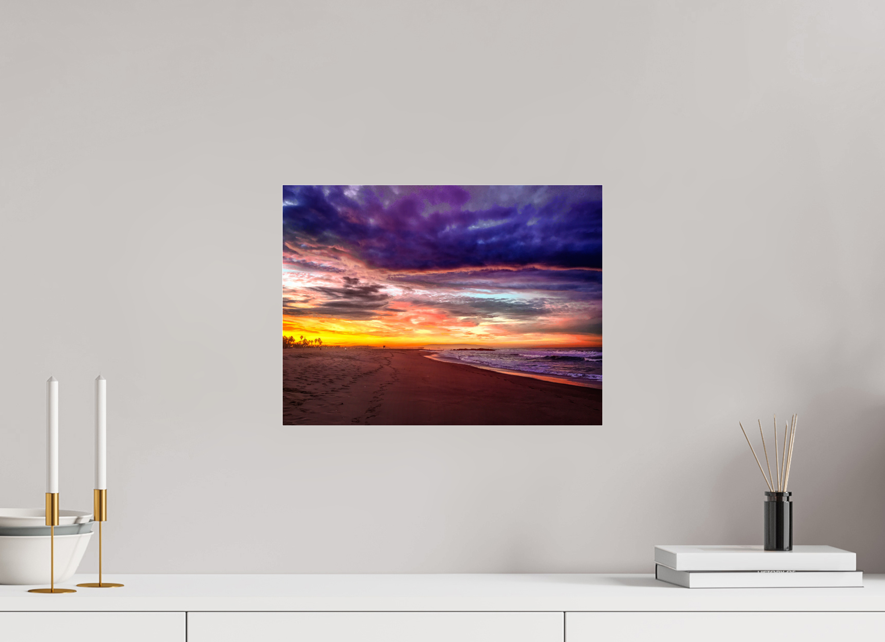 16 x 12″, Photo Print Under Acrylic Glass Purple Morning Sunrise