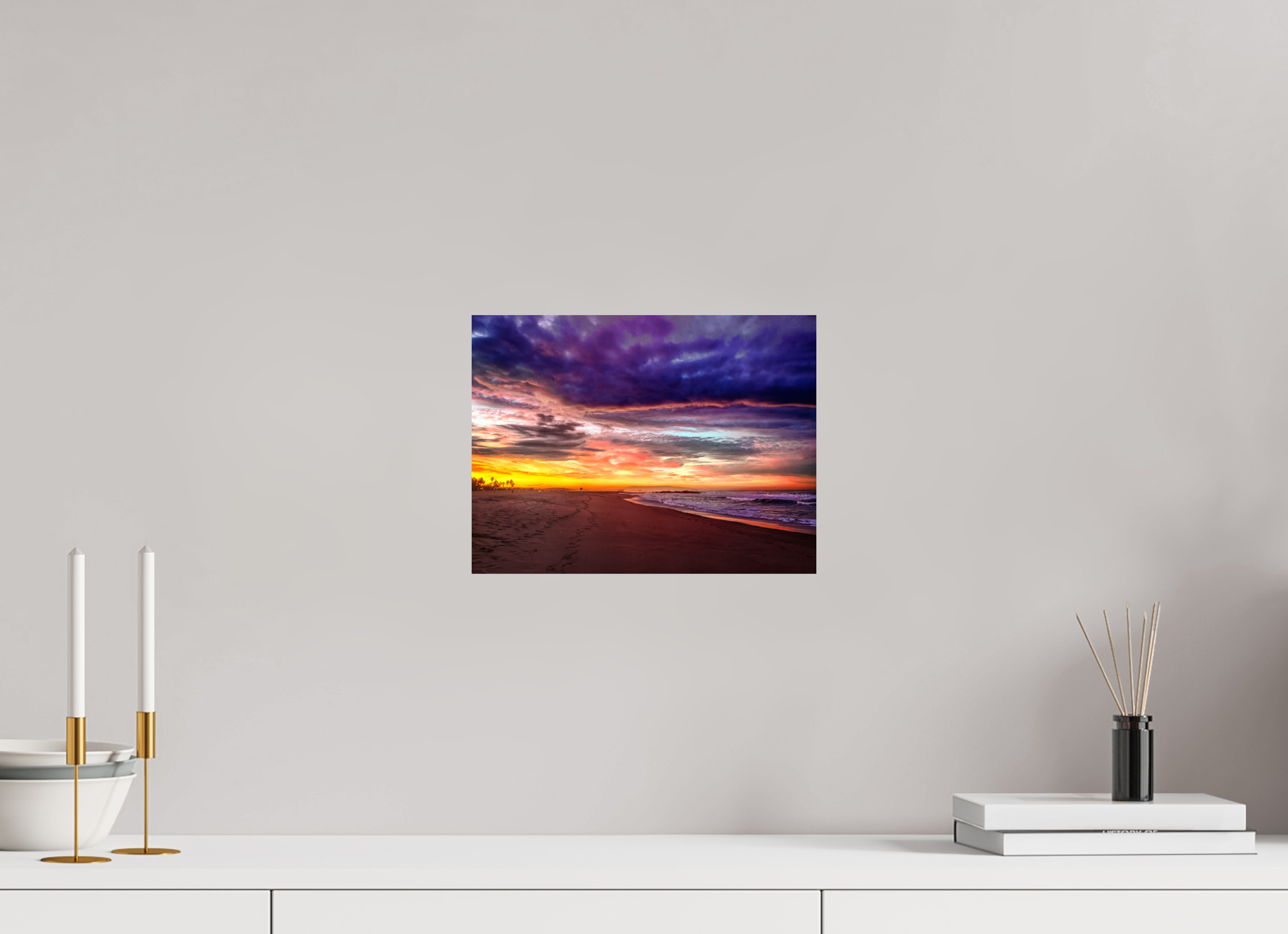 12 x 9″, Metallic Photo Print On Fuji Crystal Pearl Purple Morning Sunrise