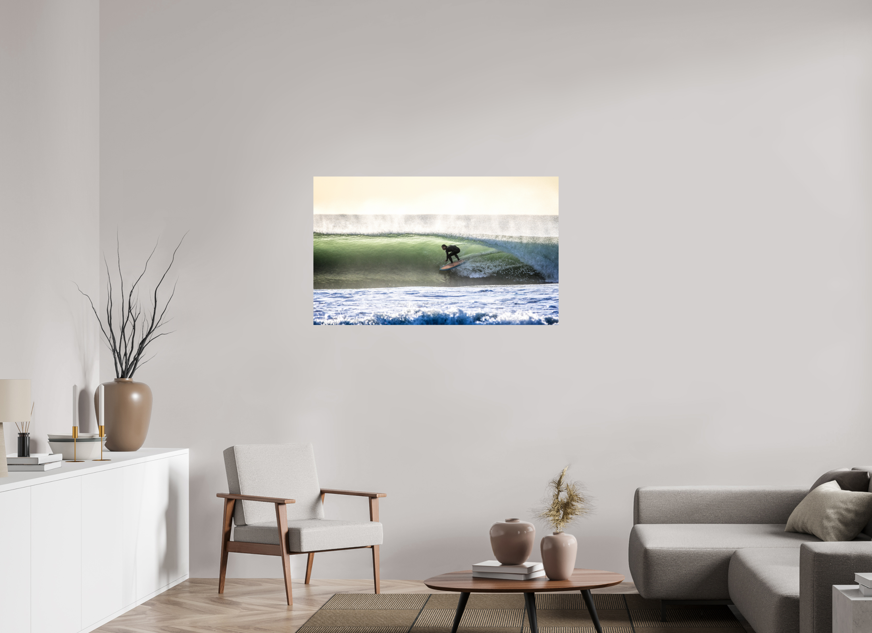 46.3 x 28″, Metallic Photo Print On Fuji Crystal Pearl Hollow Offshore Right