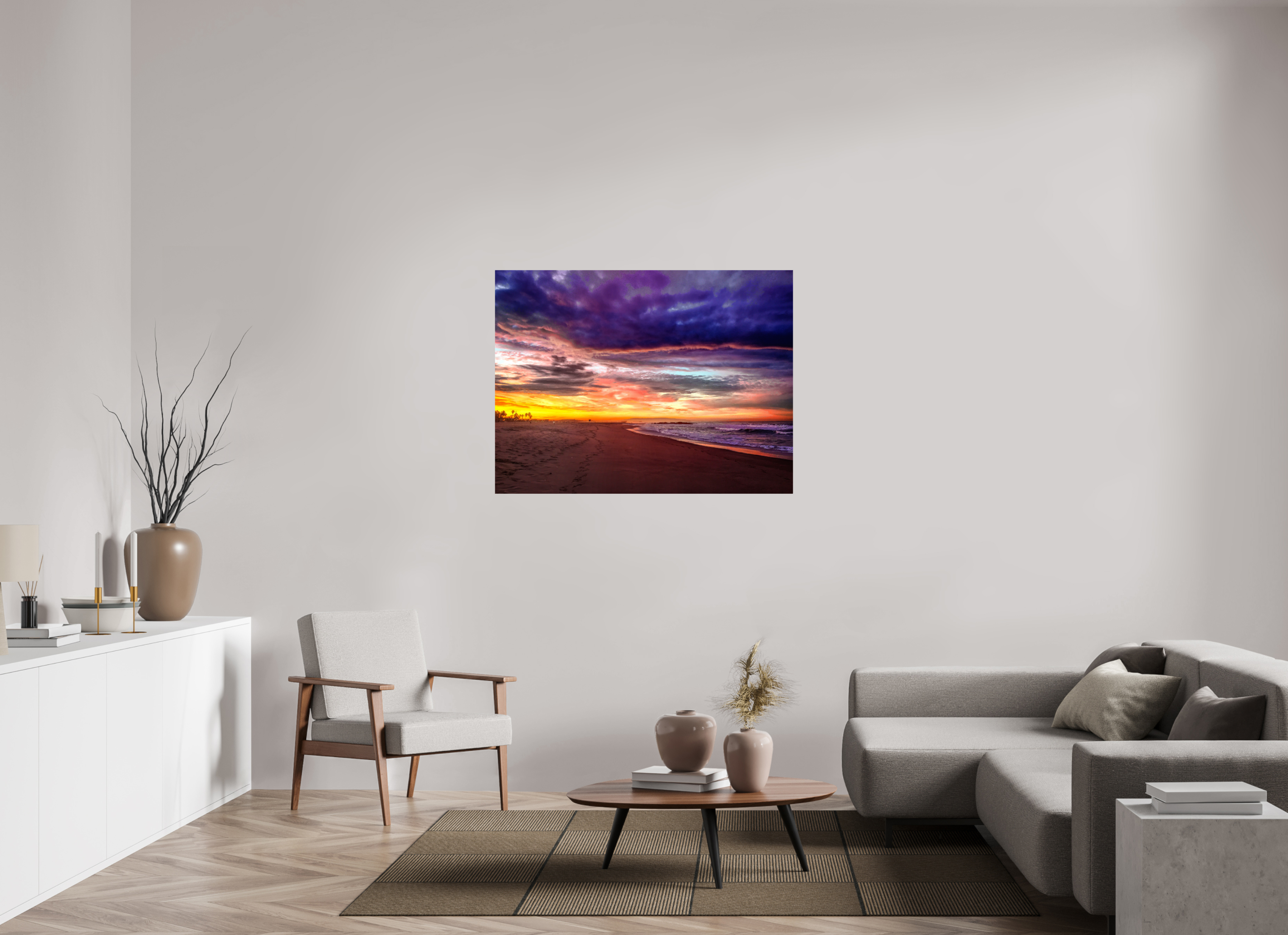 48 x 36″, Metallic Photo Print On Fuji Crystal Pearl Purple Morning Sunrise
