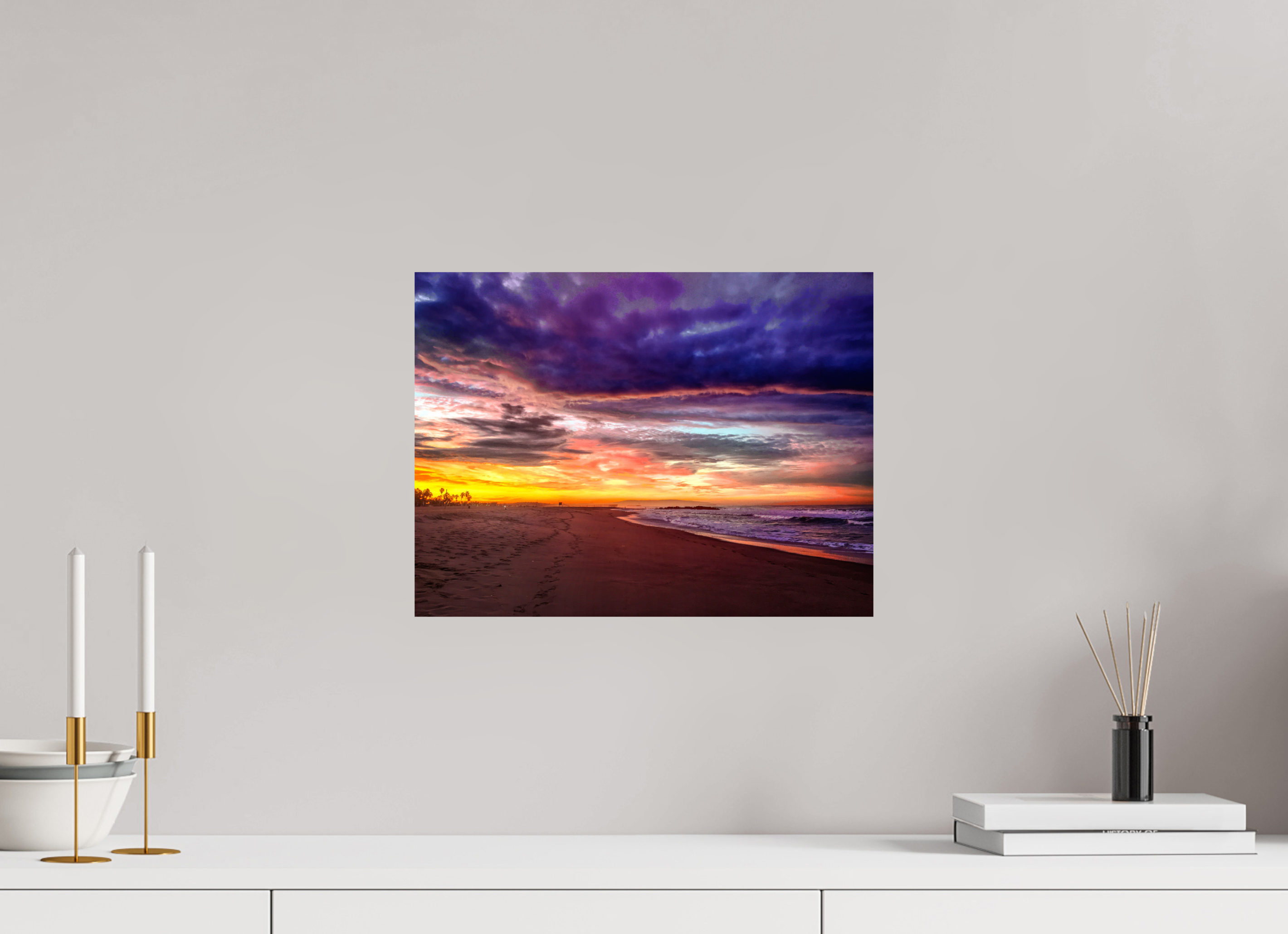 16 x 12″, Metallic Photo Print On Fuji Crystal Pearl Purple Morning Sunrise