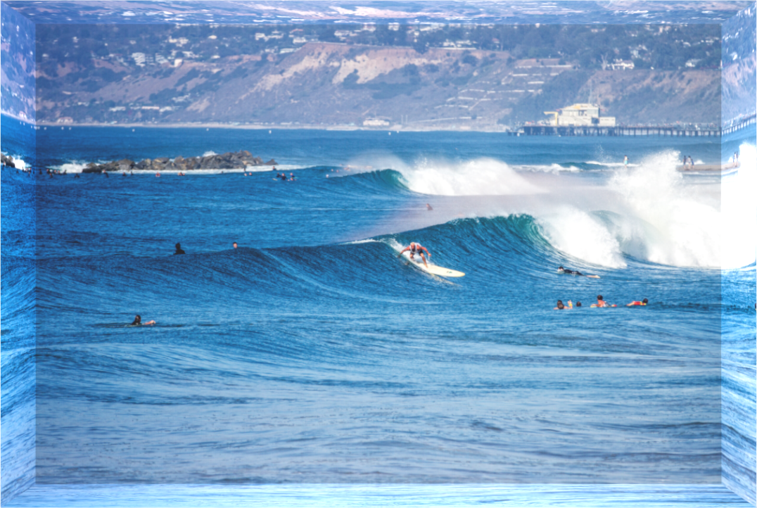 Main image Venice Surf Swell Acrylic Block