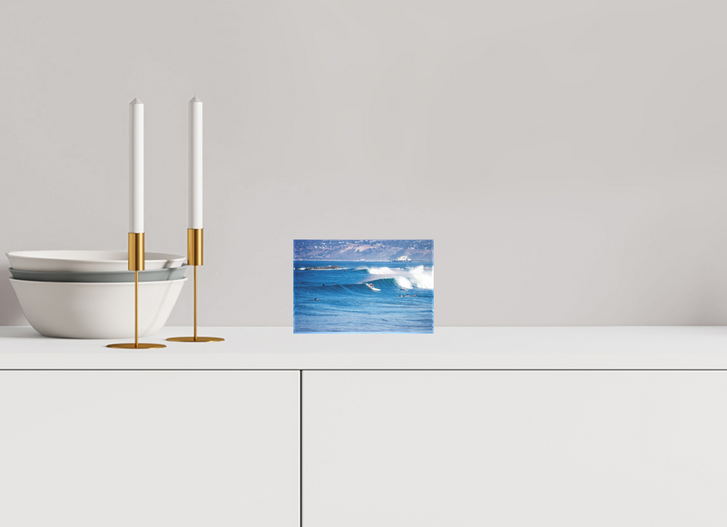 6 x 4″, Acrylic Block Venice Surf Swell Acrylic Block