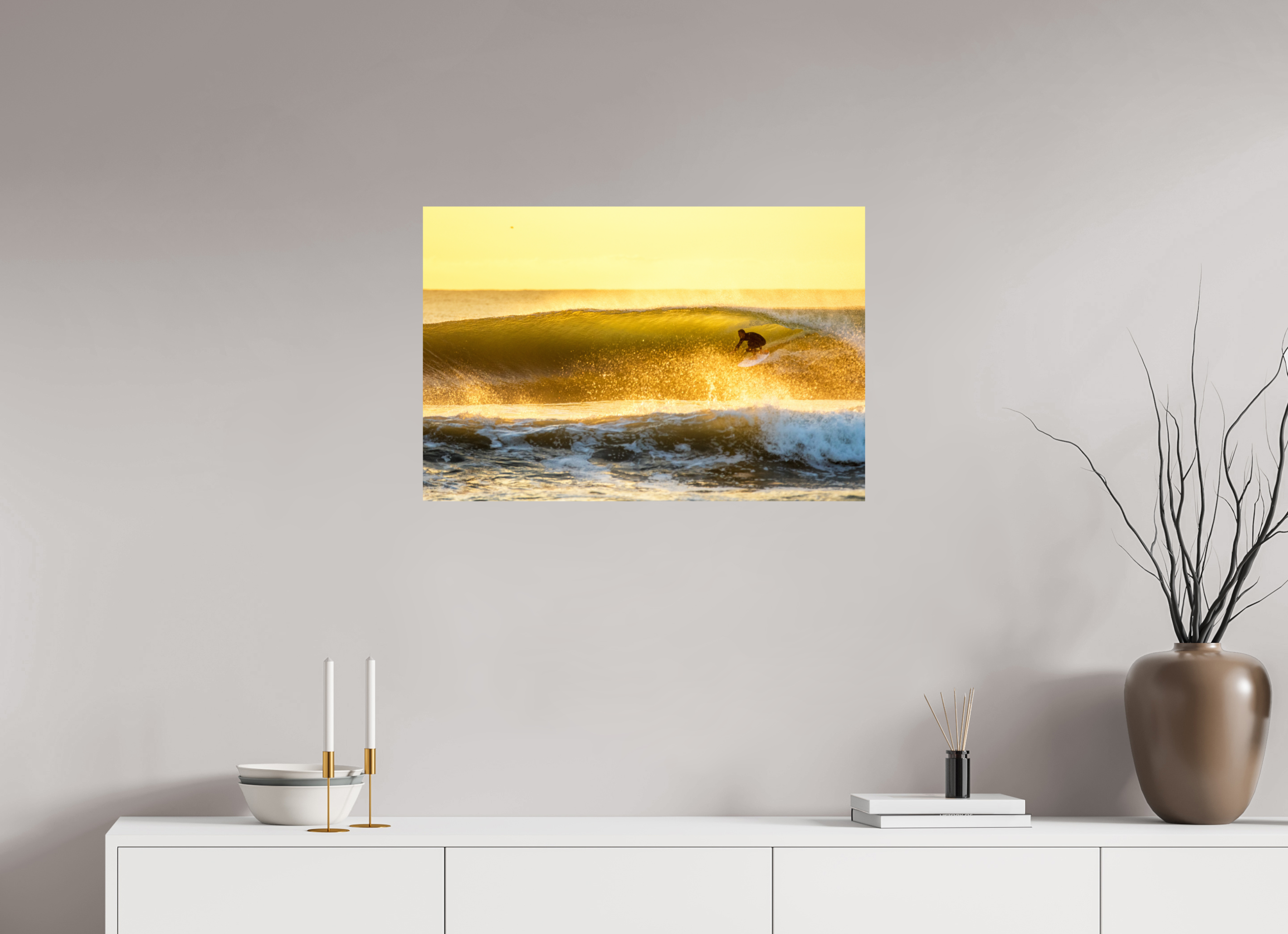 30 x 20″, Metallic Photo Print On Fuji Crystal Pearl Golden Rights Breakwater