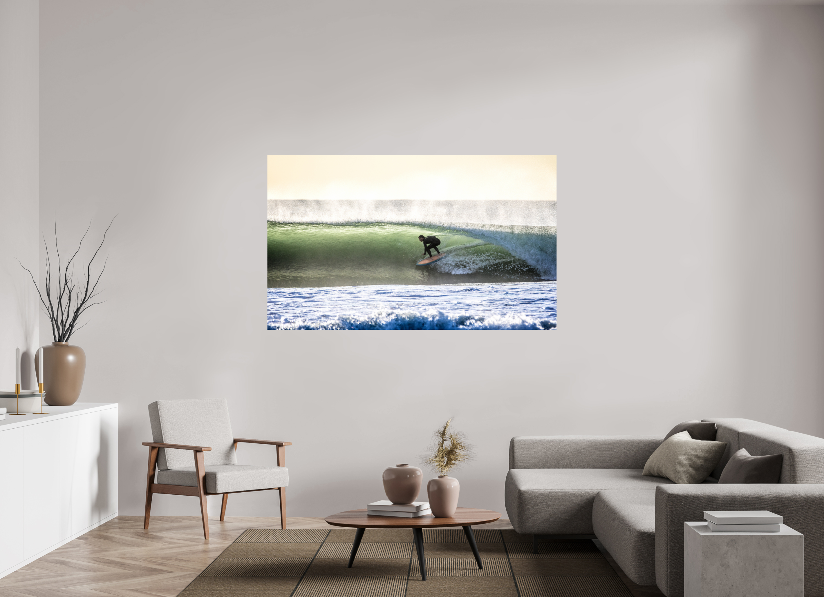 71 x 43″, Metallic Photo Print On Fuji Crystal Pearl Hollow Offshore Right