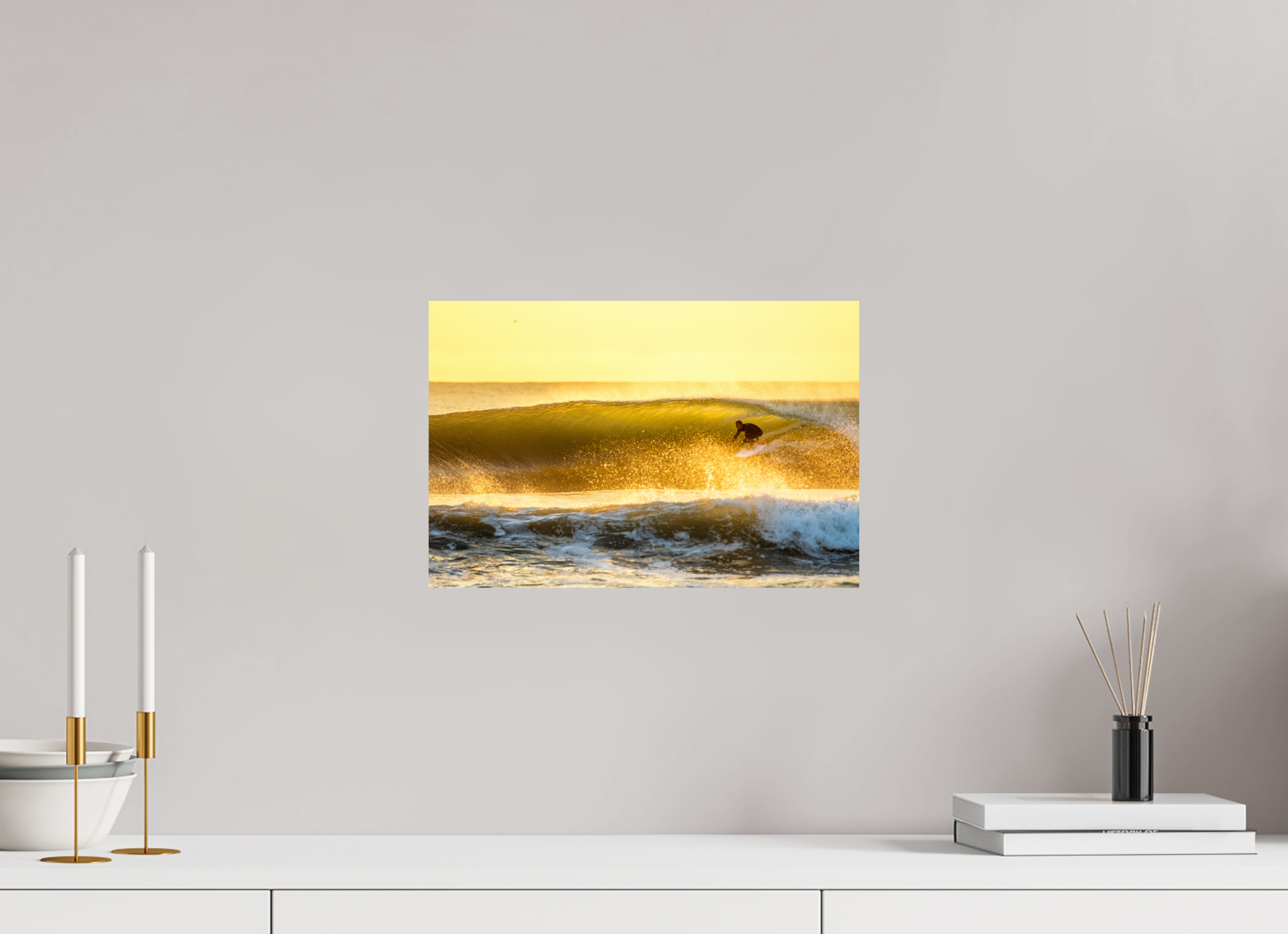 15 x 10″, Metallic Photo Print On Fuji Crystal Pearl Golden Rights Breakwater