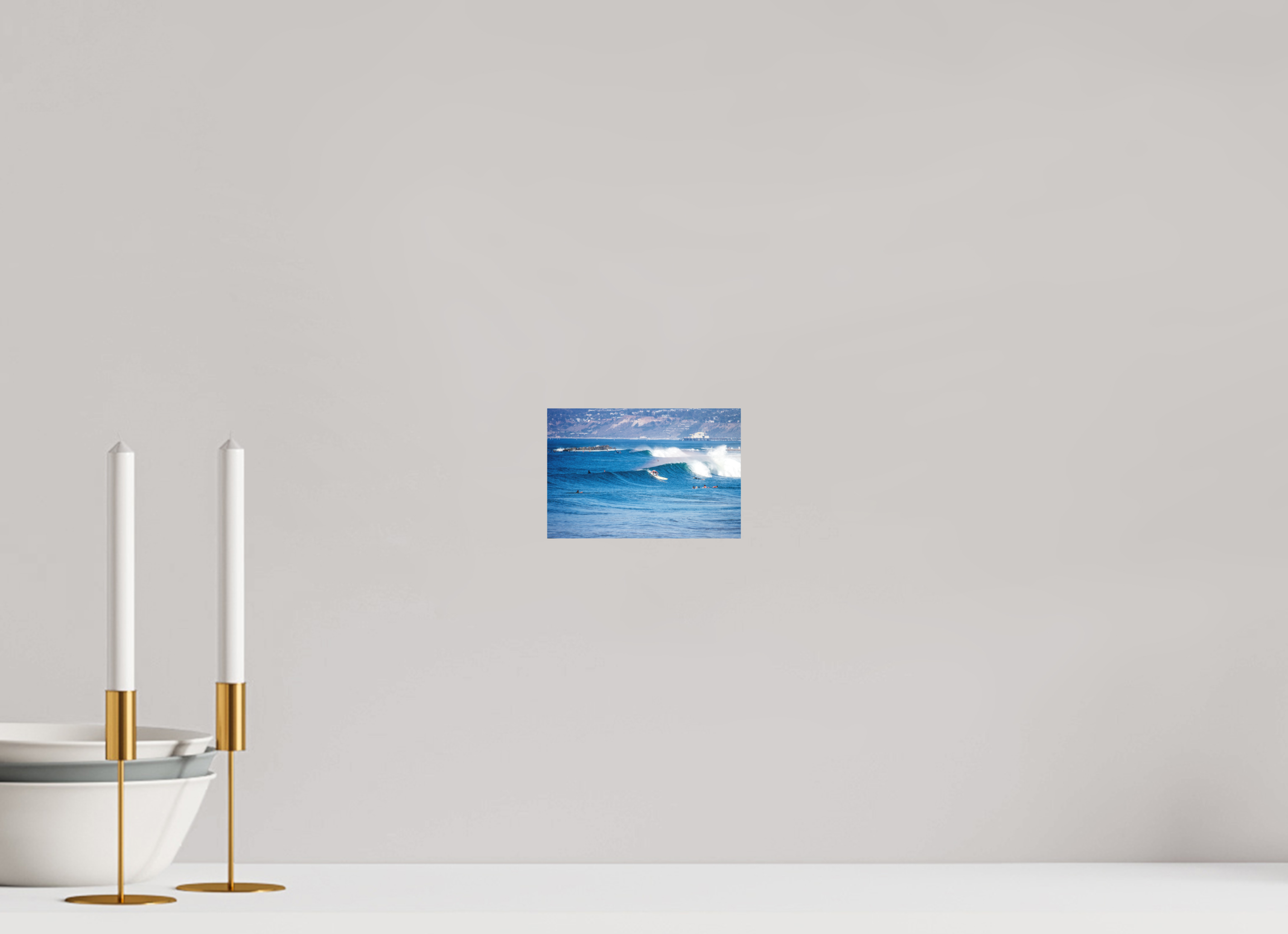 6 x 4″, Aluminum Dibond Venice Breakwater from Pier View