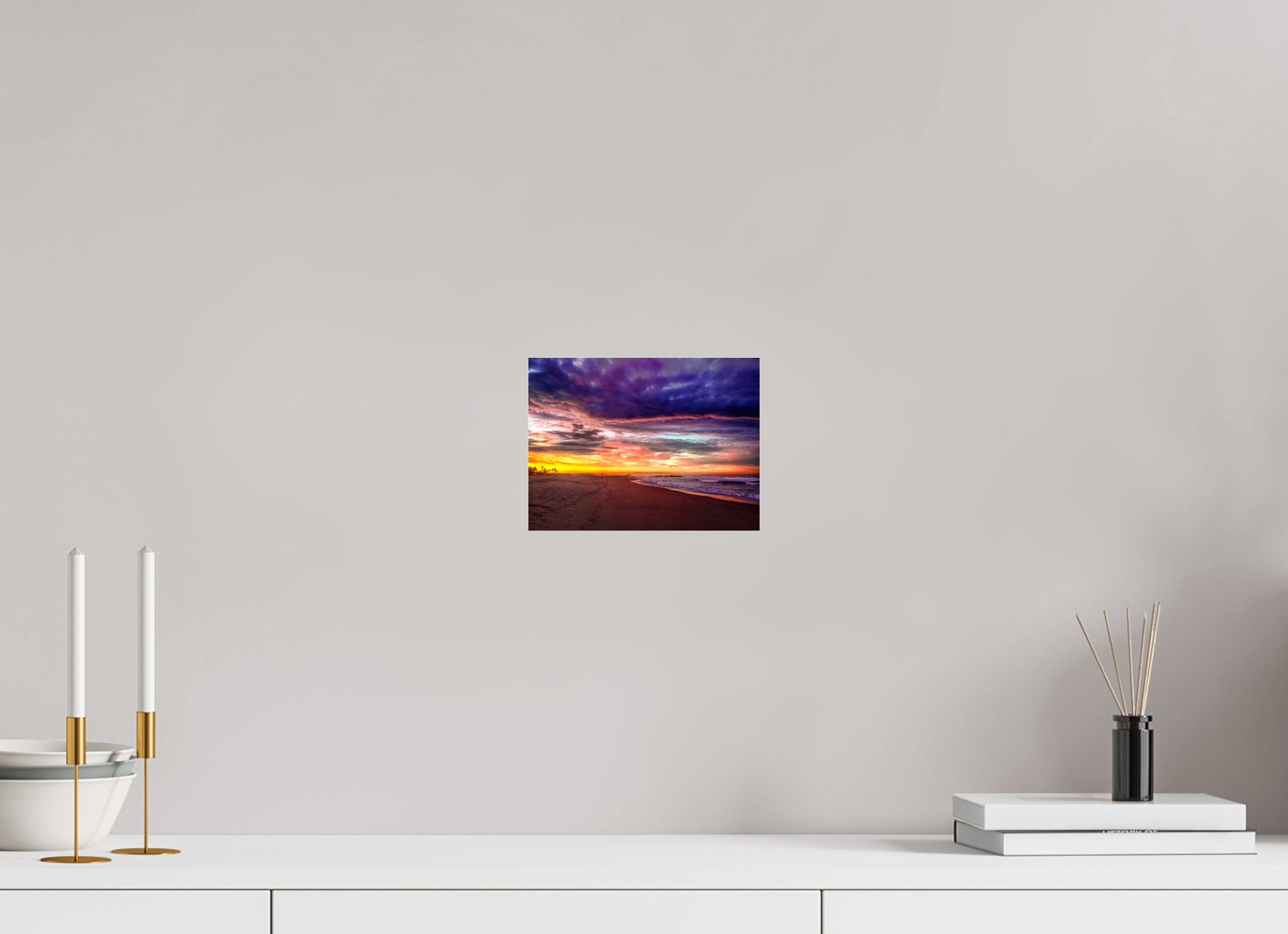 8 x 6″, Photo Print Under Acrylic Glass Purple Morning Sunrise
