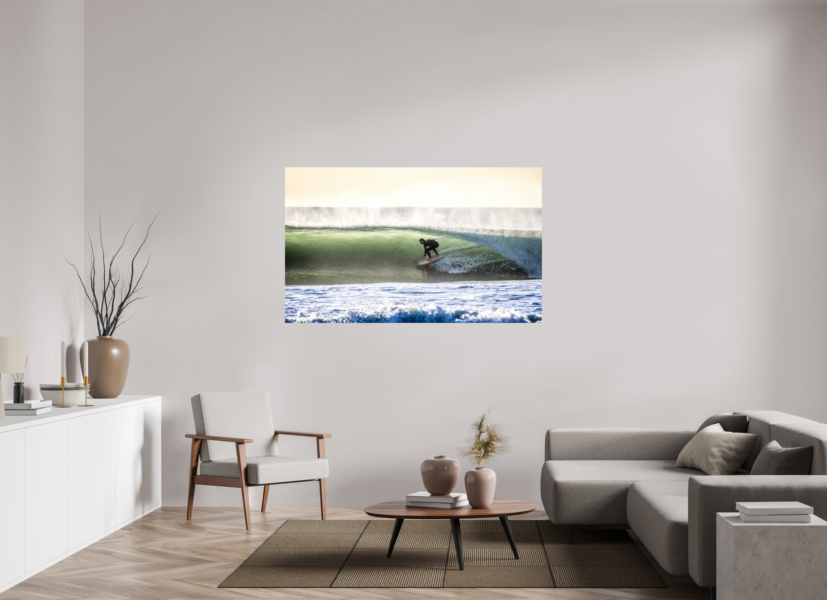 64.4 x 39″, Metallic Photo Print On Fuji Crystal Pearl Hollow Offshore Right