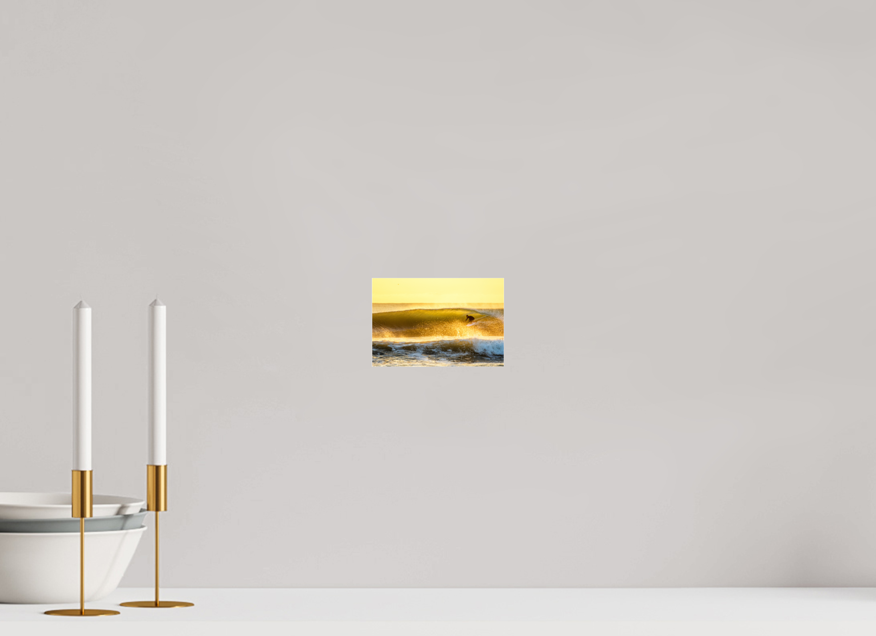 6 x 4″, Photo Print Under Acrylic Glass Golden Rights Breakwater