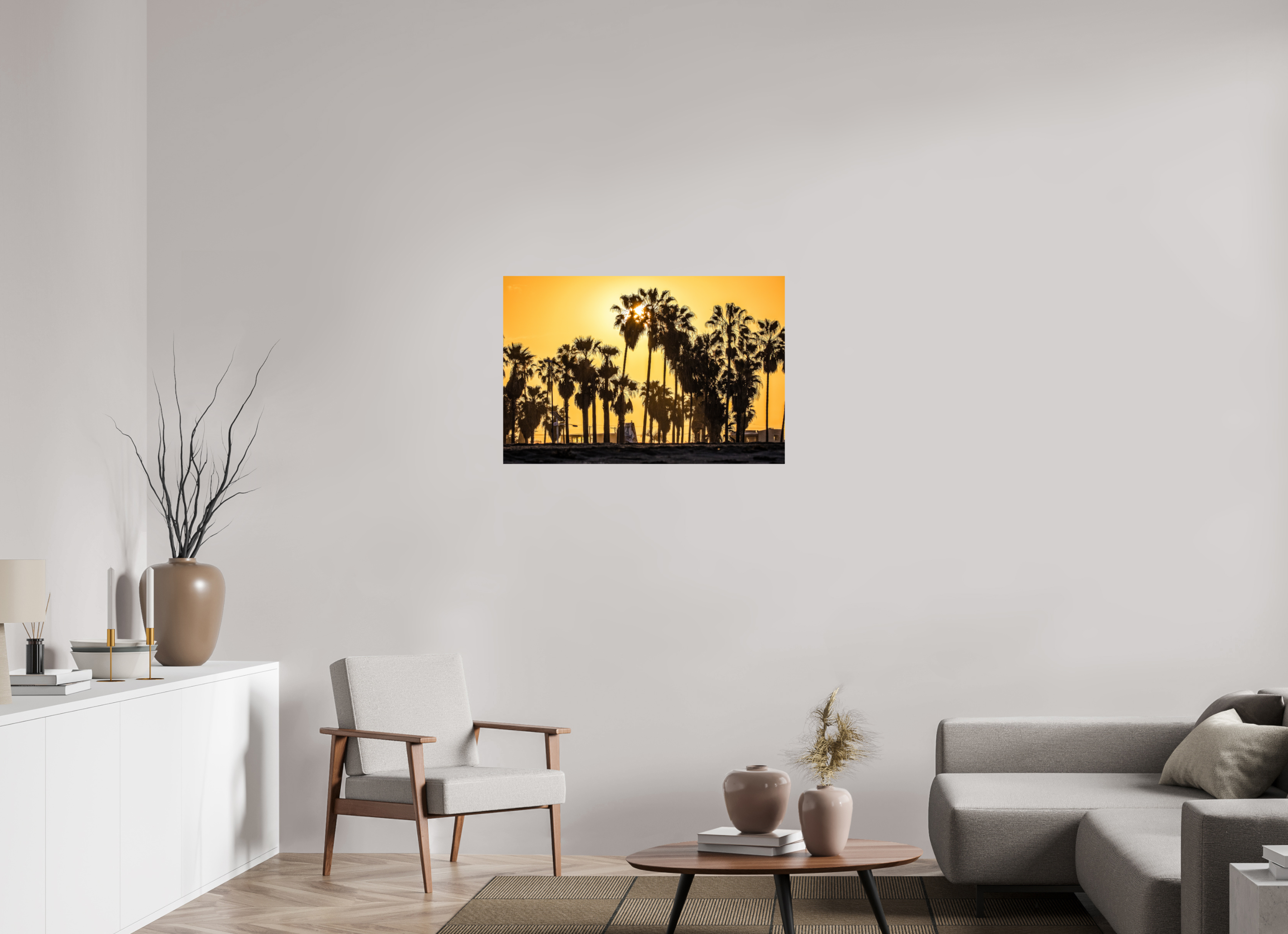 36 x 24″, Metallic Photo Print On Fuji Crystal Pearl Yellow Sunset in Venice